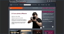 Desktop Screenshot of deviens-photographe.com